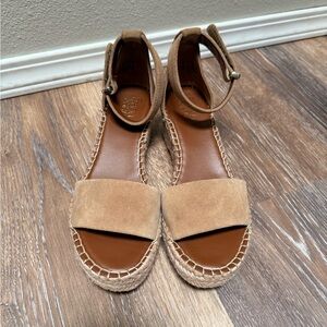 Franco Sarto Tan Espadrille Sandals